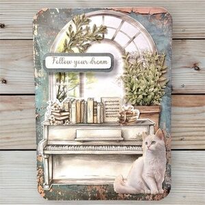 Handmade Pianist Encouragement Greeting Card